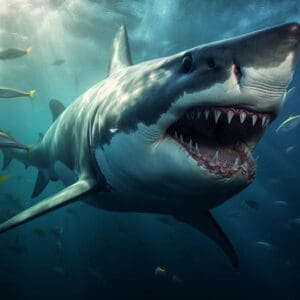 The great white shark is one of the most dangerous fishes in the world